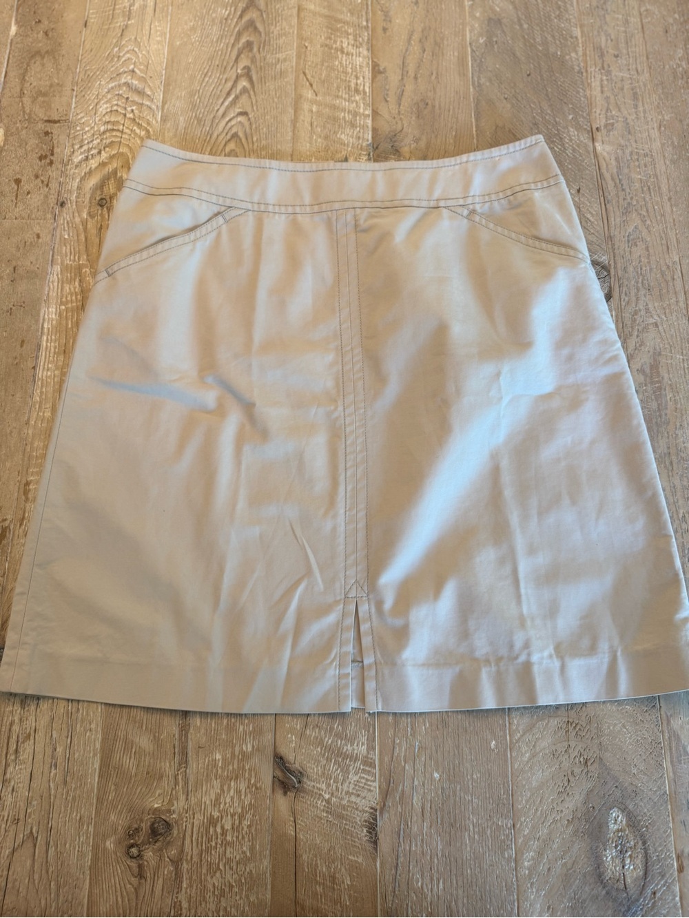 Lafayette 148 Cotton Tan A-Line Women's Skirt 12